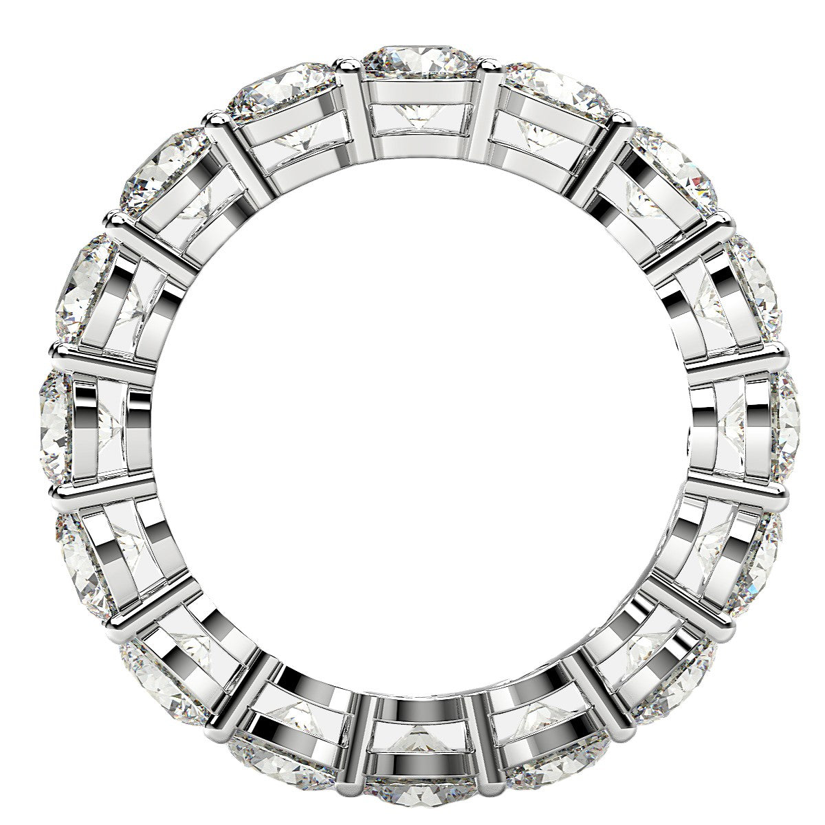 14K White Gold Lab Grown Diamond Eternity Ring (4 cttw FG/VS2)