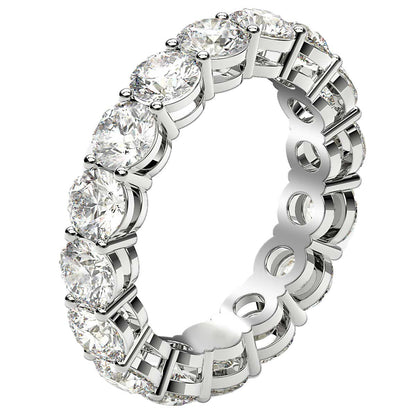 14K White Gold Lab Grown Diamond Eternity Ring (4 cttw FG/VS2)