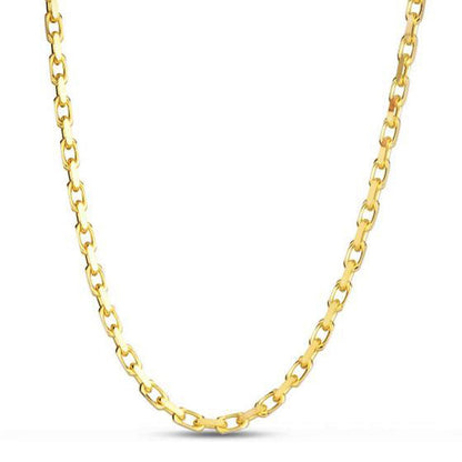 14K Yellow Gold French Cable Link Chain