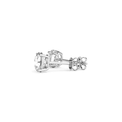 14K White Gold 3 cttw IGI Certified Lab Grown Round Diamond Stud Earrings