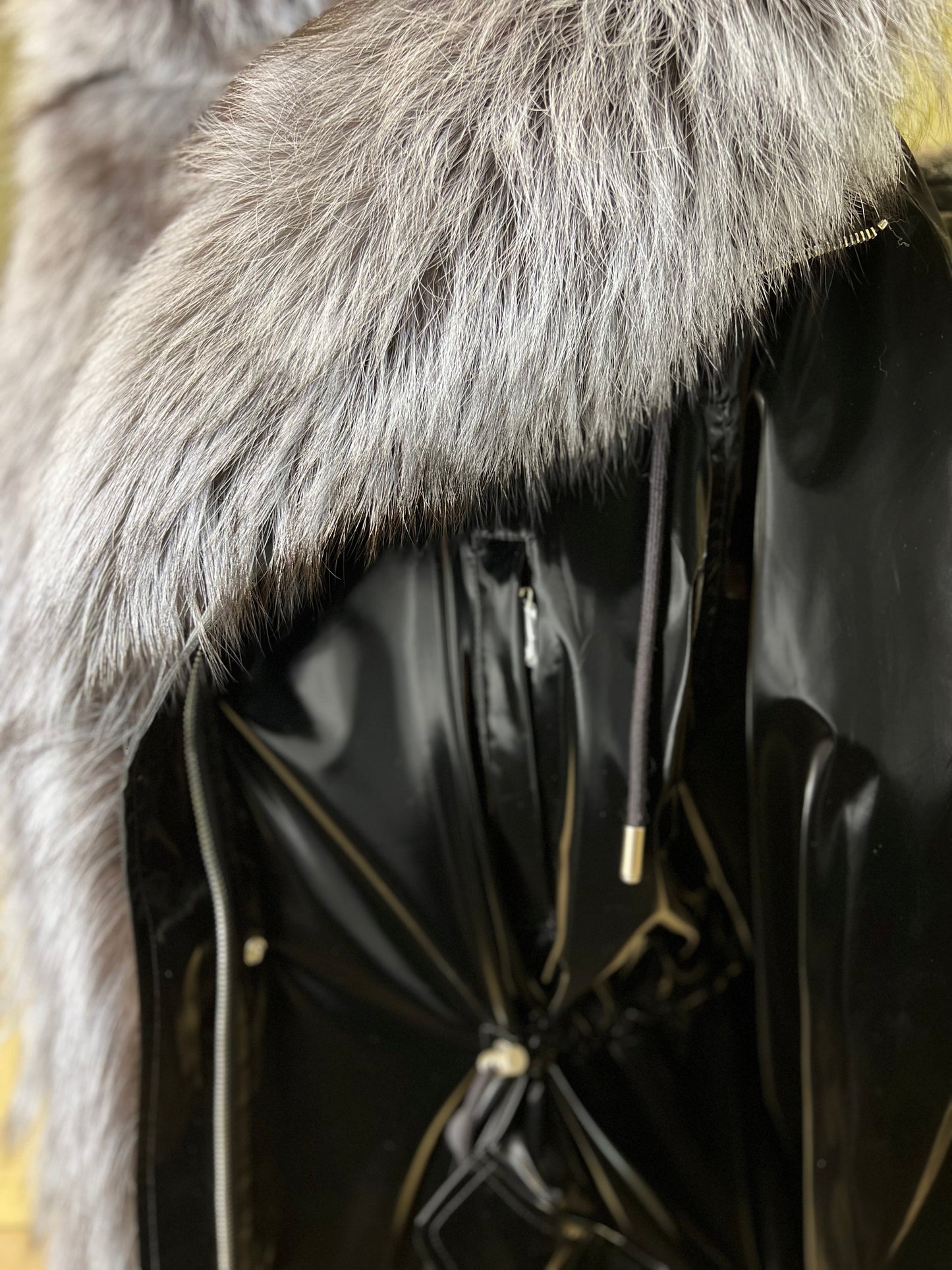 Silver Fox Fully Lined Hood Rabbit Insulated Parka