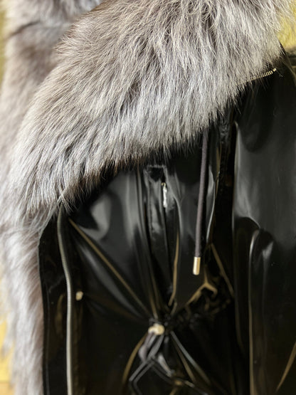 Silver Fox Fully Lined Hood Rabbit Insulated Parka