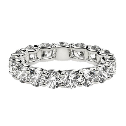 14K White Gold 3 cttw Lab Grown Diamond Eternity Ring