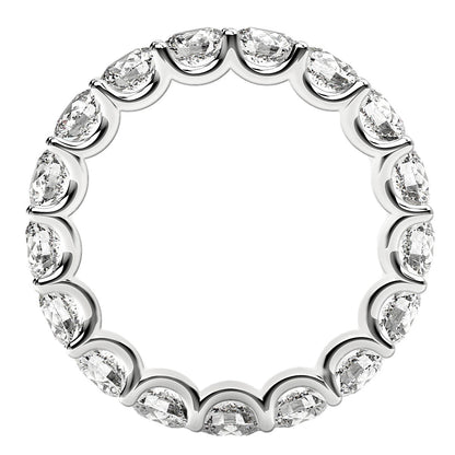 14K White Gold 3 cttw Lab Grown Diamond Eternity Ring