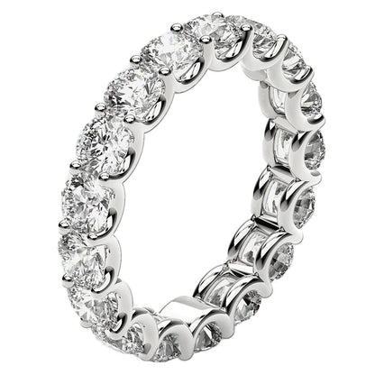 14K White Gold 3 cttw Lab Grown Diamond Eternity Ring