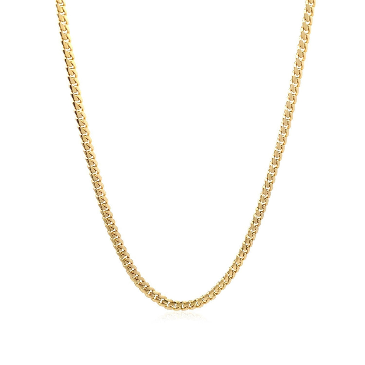 10K Yellow Gold Solid Miami Cuban Chain