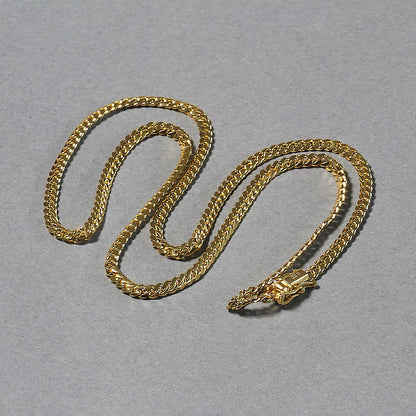 10K Yellow Gold Solid Miami Cuban Chain