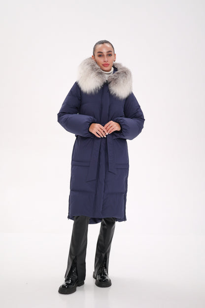 Silver Fox Down Fill Coat