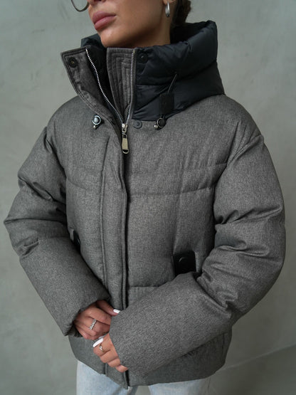 Metropolitan Wool-Effect Down Fill Jacket