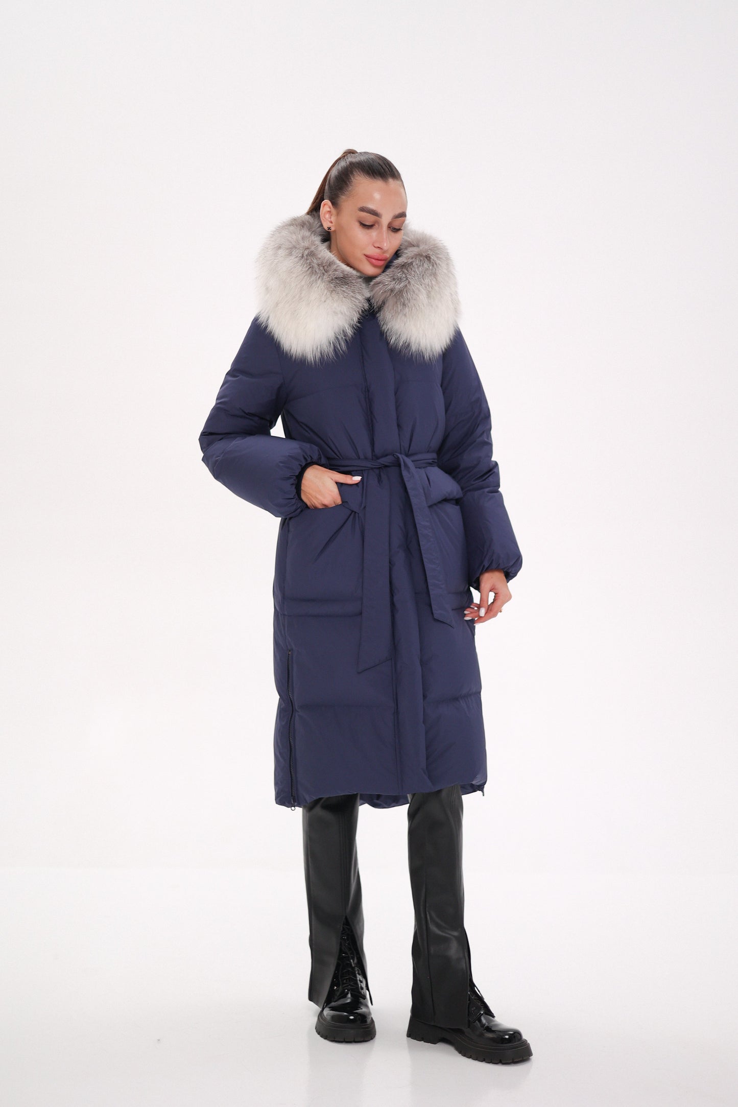 Silver Fox Down Fill Coat