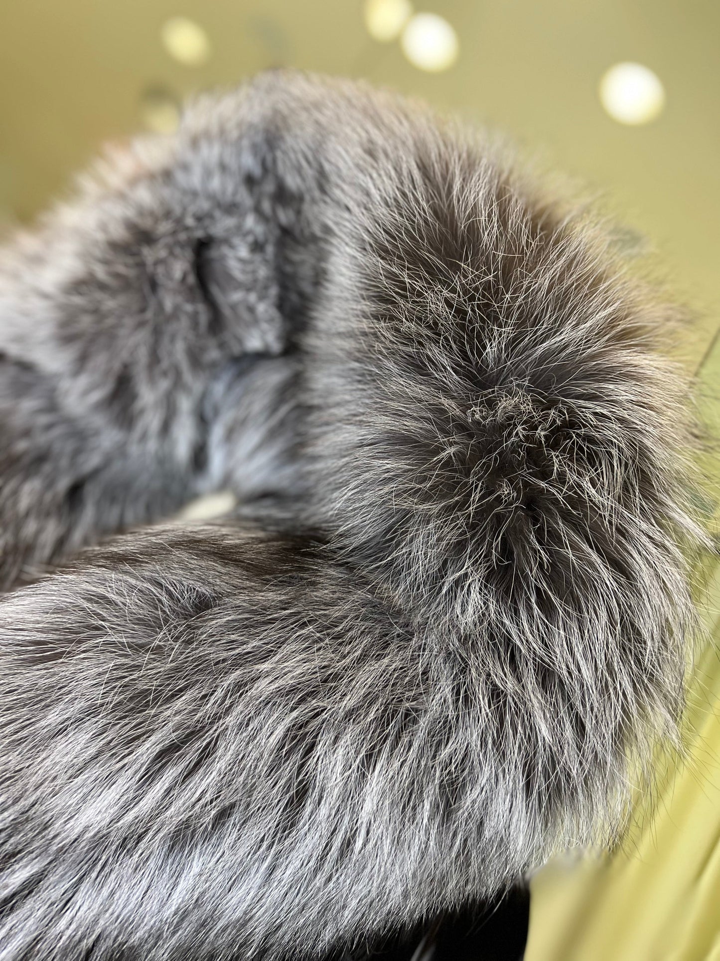 Silver Fox Fully Lined Hood Rabbit Insulated Parka