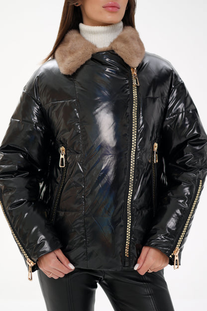 Mink Fur Down Fill Jacket