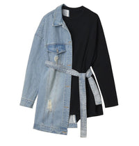 Luxe Denim Sweatshirt Topper - Undeniably LUXE