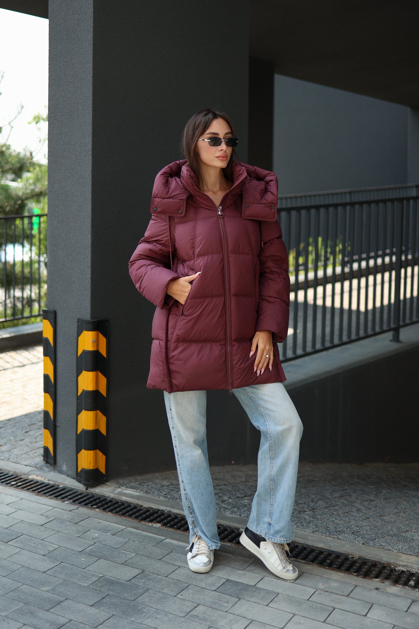 Burgundy Crush Insulated Bio-Down Coat