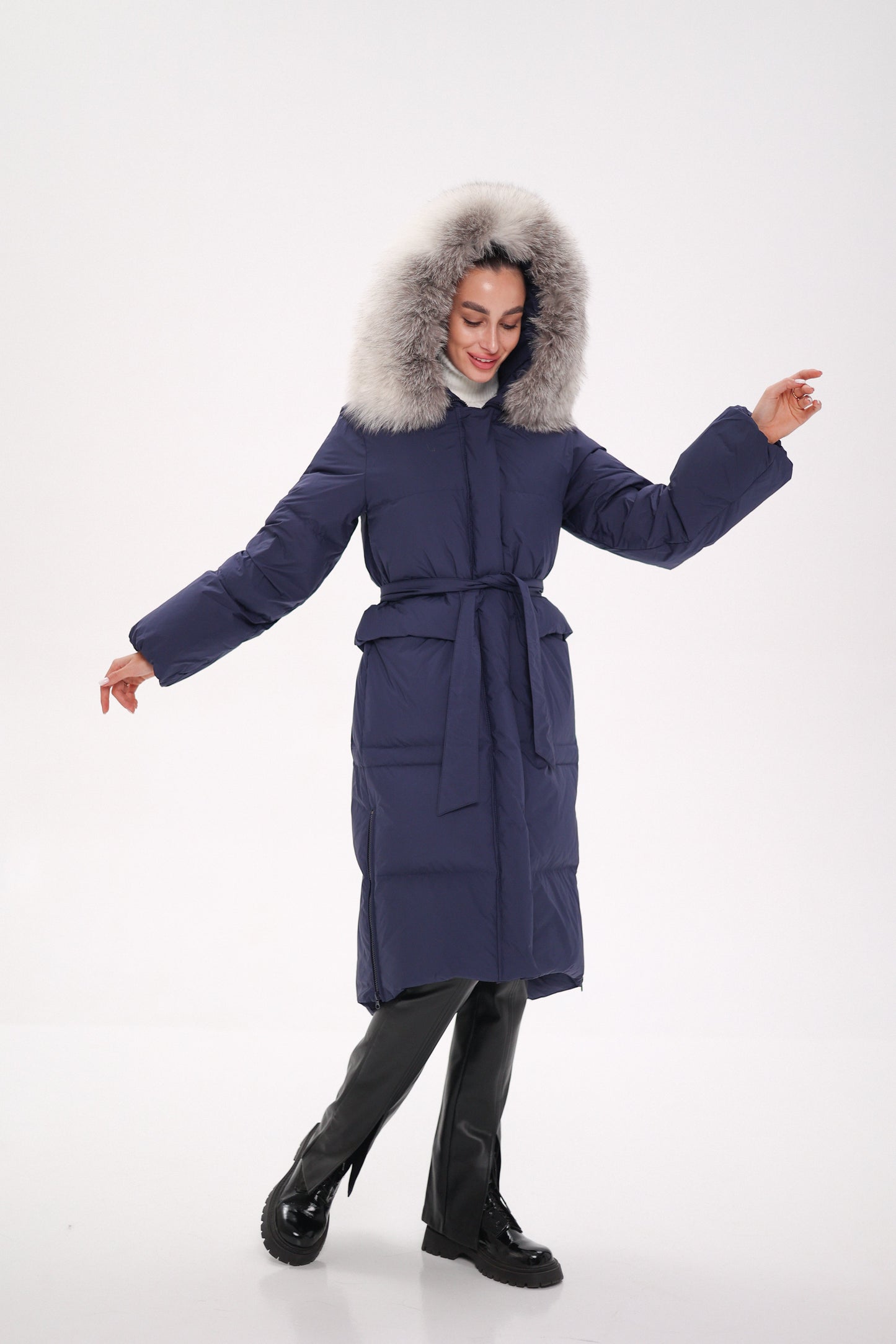 Silver Fox Down Fill Coat