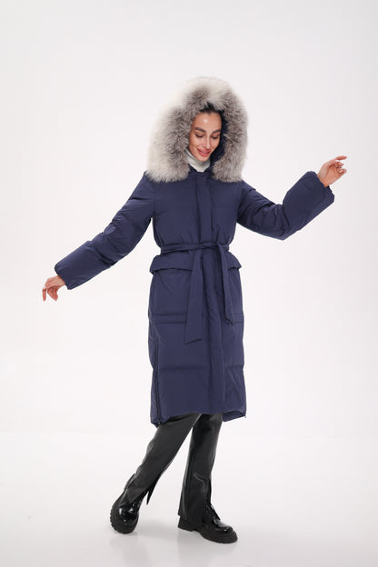 Silver Fox Down Fill Coat