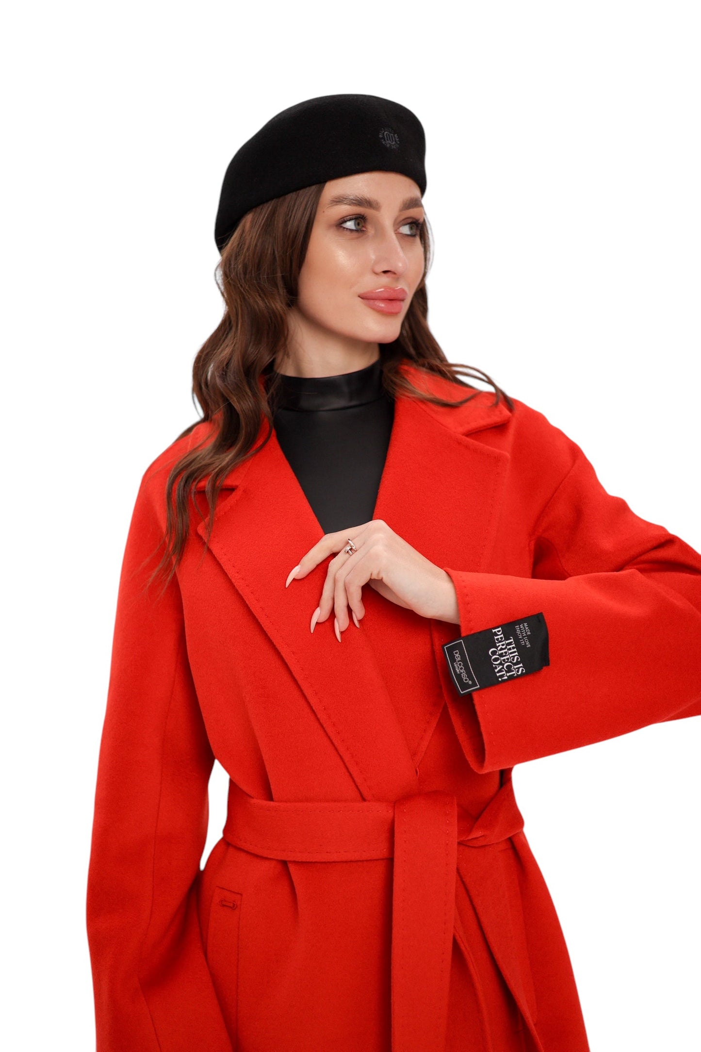 Chester Wool Cashmere Coat Sicily Red Coat