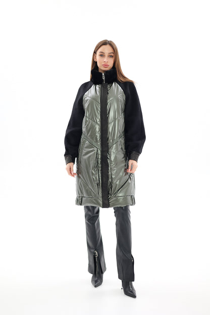 Kopenhagen Fur® Mink Italian Cashmere Wool Vogue Coat
