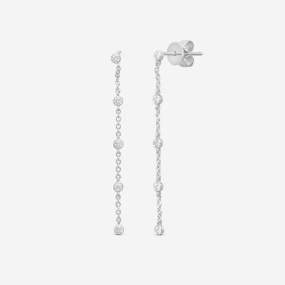 MEMOIRE - 18K WG Cascade Drop Earrings (Approx.1.7gr./ DIA: .23ct.twd.) - FEZY105-WG
SIZE / Drop:45mm