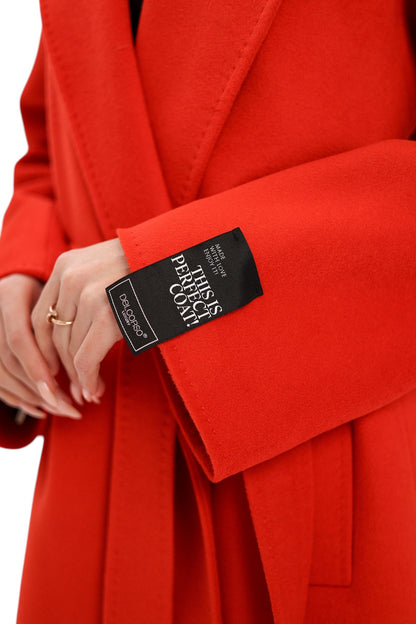 Chester Wool Cashmere Coat Sicily Red Coat