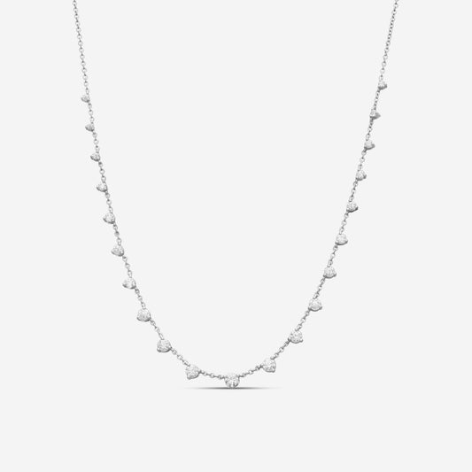 Memoire - By the Yard 16 Stone Necklace 2ctw approx. - FNZY130-18KW