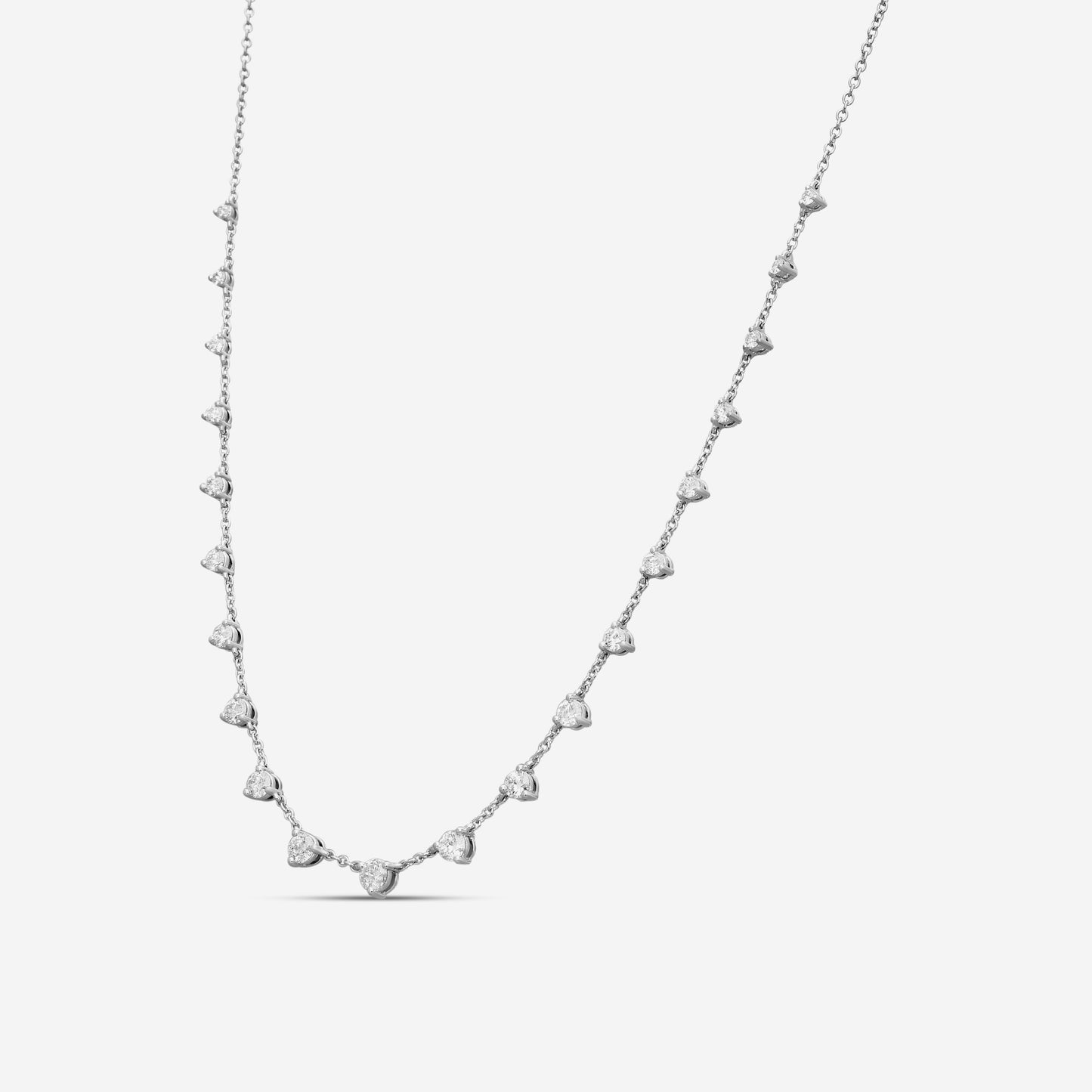 Memoire - By the Yard 16 Stone Necklace 2ctw approx. - FNZY130-18KW
