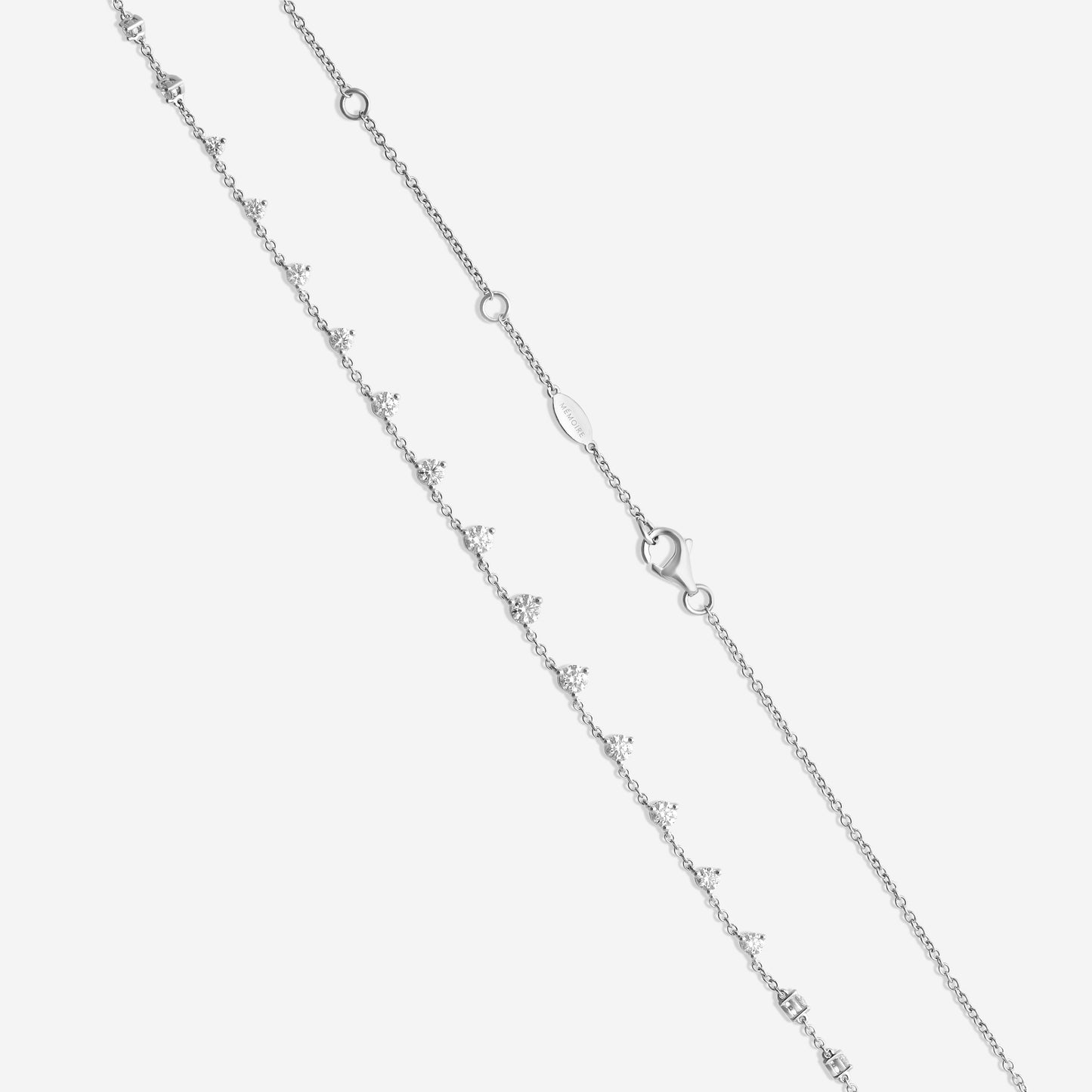 Memoire - By the Yard 16 Stone Necklace 2ctw approx. - FNZY130-18KW