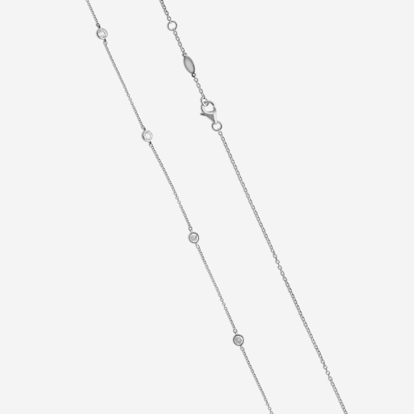 Memoire - Cascade 16-Stone Necklace 1.50ctw approx. - FNZY144-18KW