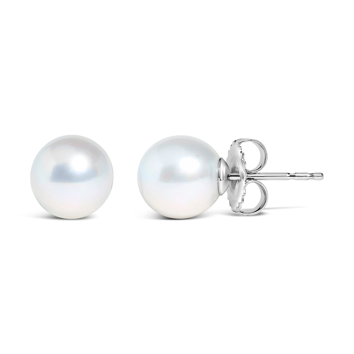 Sterling Silver Cultured Freshwater Pearl Stud Earrings