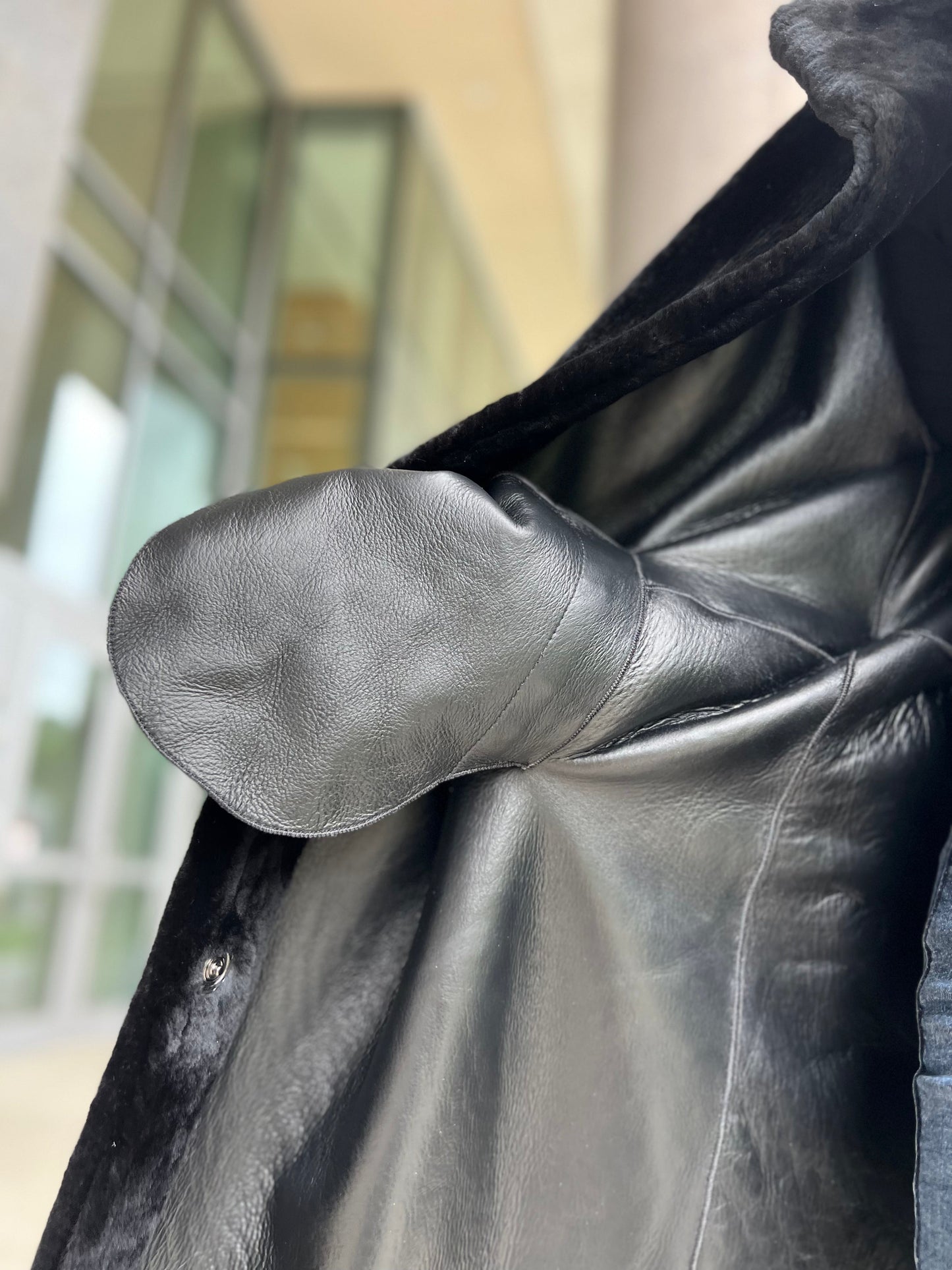 Shearling Merino Lamb Leather Coat