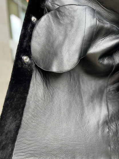 Shearling Merino Lamb Leather Coat