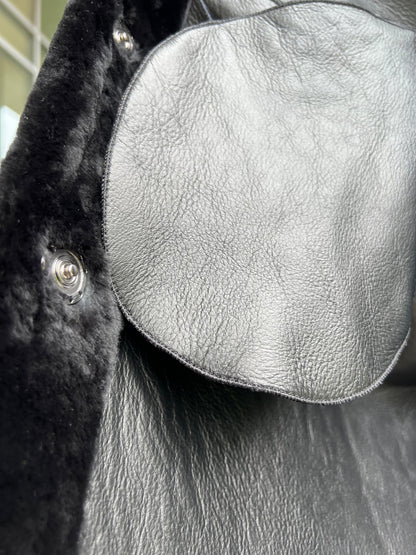 Shearling Merino Lamb Leather Coat