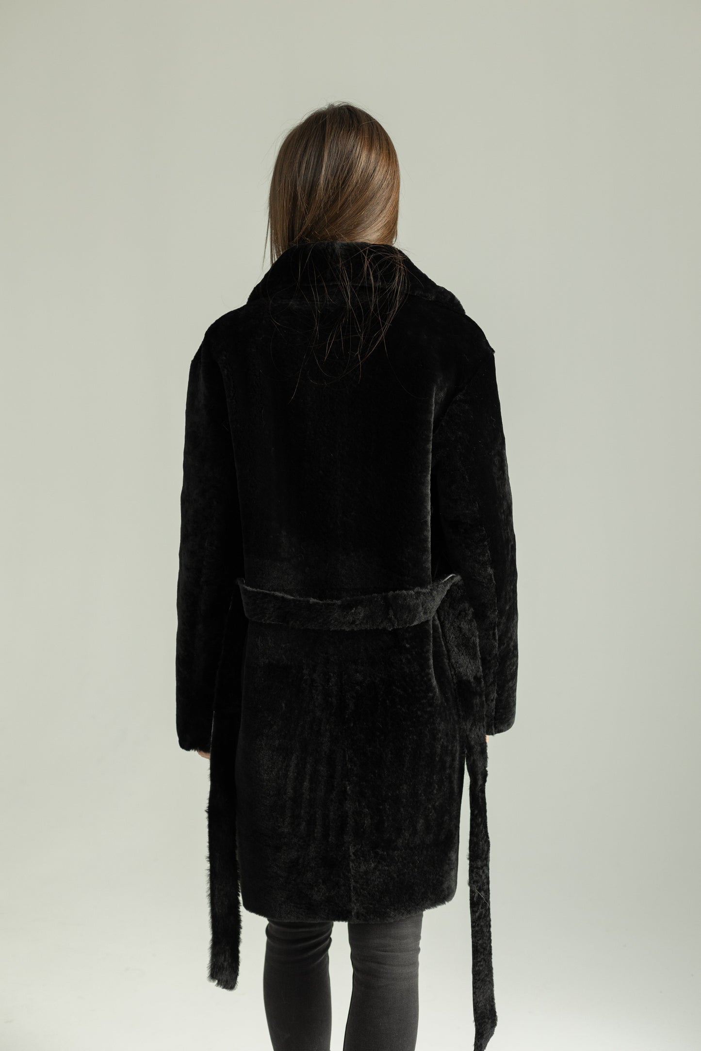 Shearling Merino Lamb Leather Coat