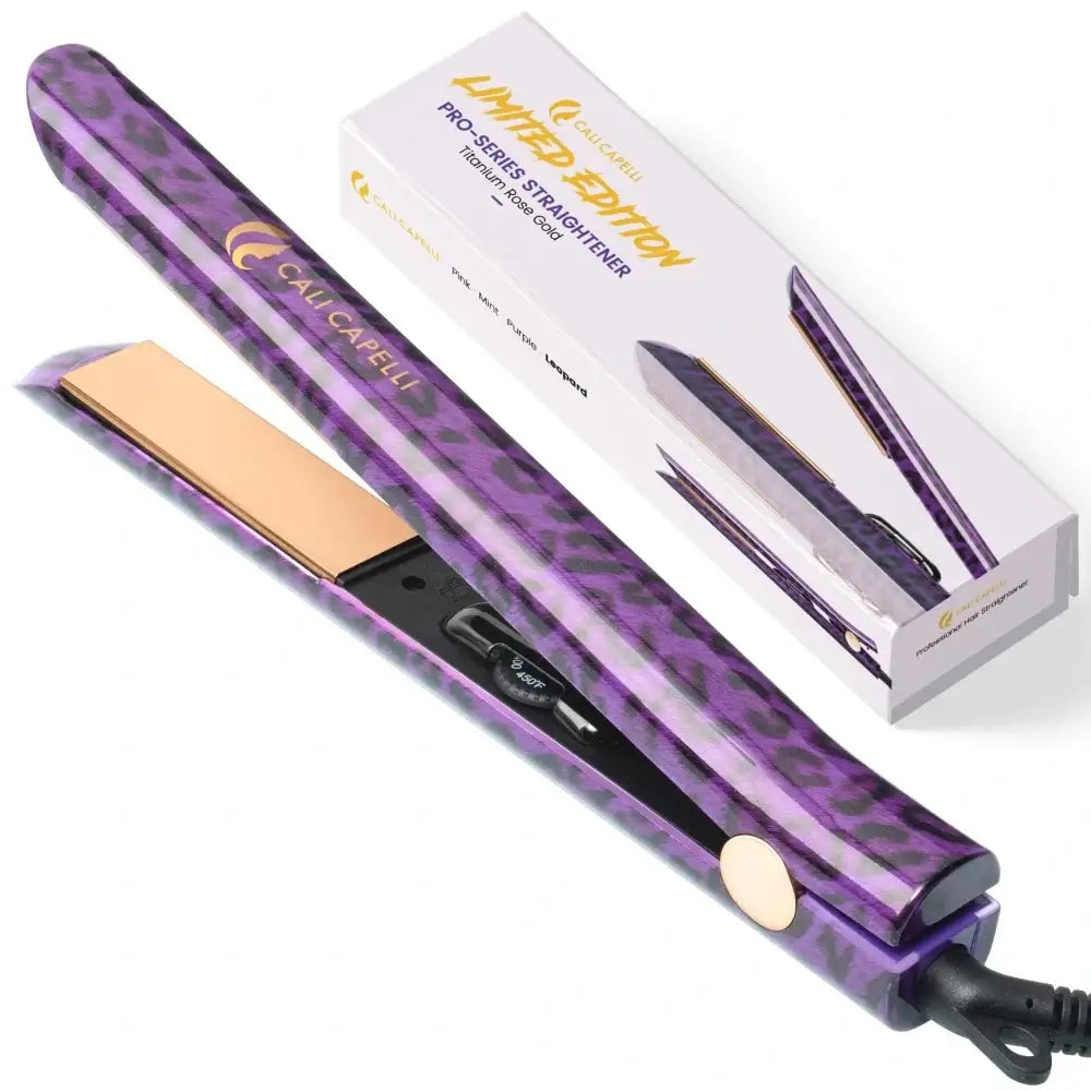 Limited: Pro-Series 1″ Titanium Hair Straightener Leopard