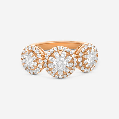 Memoire - Diamond Bouquets Engagement Ring 18KR 1ctw approx - MBQ05R-0100TR-18KR
