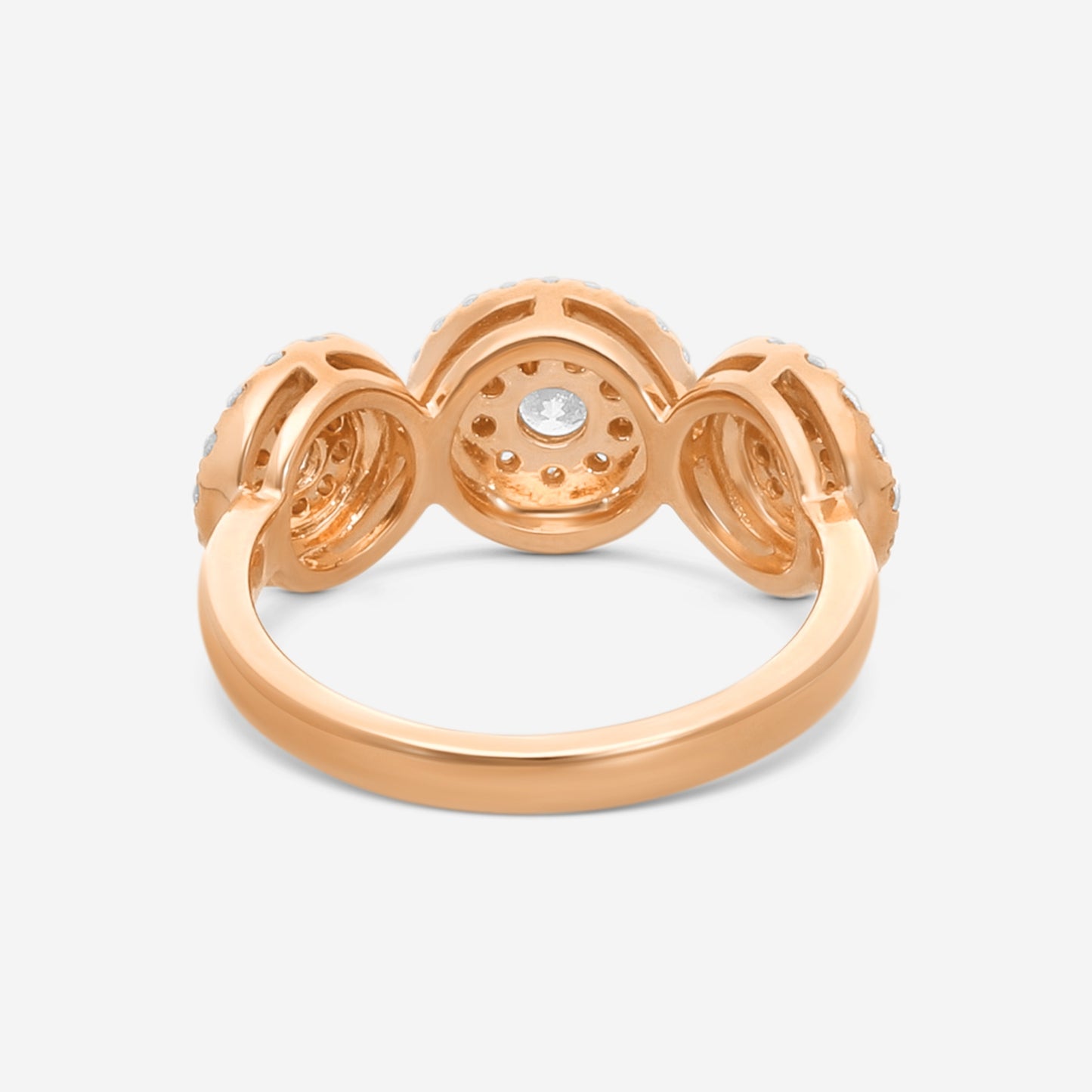 Memoire - Diamond Bouquets Engagement Ring 18KR 1ctw approx - MBQ05R-0100TR-18KR
