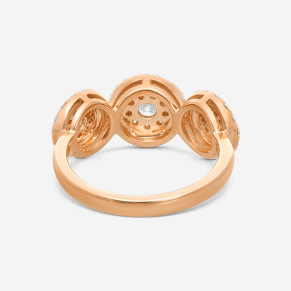 Memoire - Diamond Bouquets Engagement Ring 18KR 1ctw approx - MBQ05R-0100TR-18KR