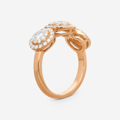 Memoire - Diamond Bouquets Engagement Ring 18KR 1ctw approx - MBQ05R-0100TR-18KR