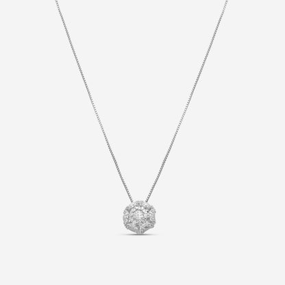 Memoire - Diamond Bouquets Designer Pendants 18KW 0.75ctw approx - MBQ4P-0075TW-18KW