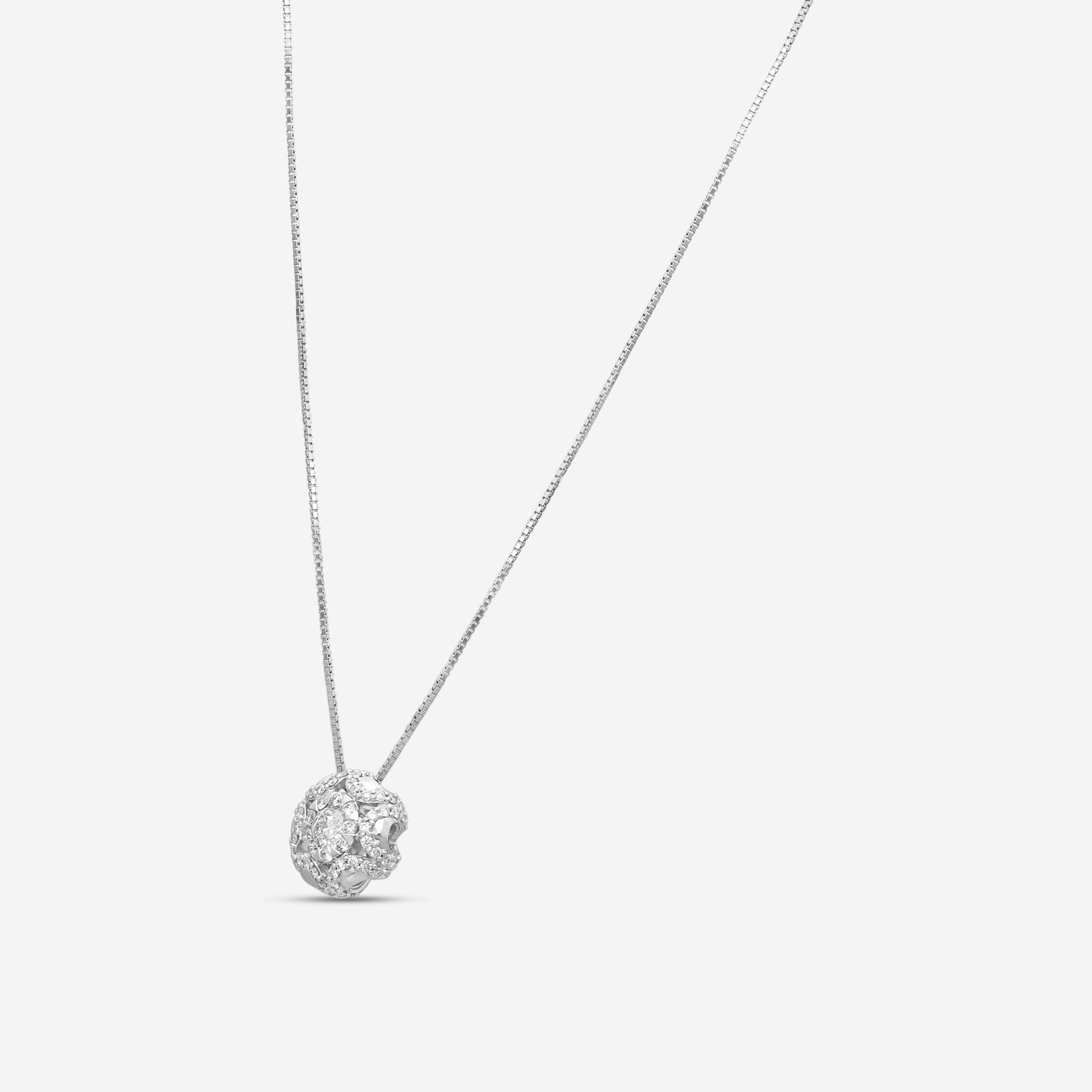 Memoire - Diamond Bouquets Designer Pendants 18KW 0.75ctw approx - MBQ4P-0075TW-18KW