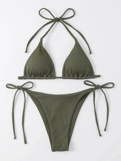 Sexy Three Point Bikini Split Swimsuit Women Beach Spring Swimsuit Bikini