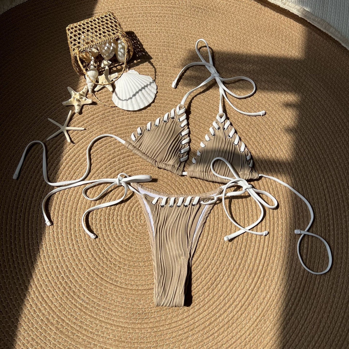 Fresh Sweet Personality Split Swimwear Swimsuit Bikini