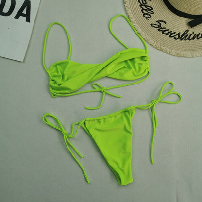 New Multi Color Nylon Swimsuit Women Sexy Bikini Wish Swimsuit