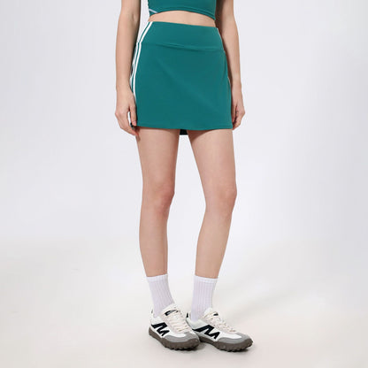 Contrast Color High Waist Running Sports Short Skirt Women Faux Two Piece Anti Exposure Badminton Tennis Skirt Fitness Pants Yoga Skirt