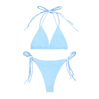 Sexy Bikini Halter Split Swimsuit