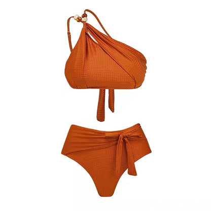 Push up Bikini Sexy High Waist Bikini Split Swimsuit Chiffon Dress