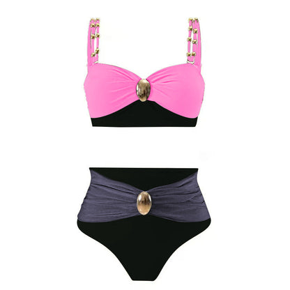 Bikini Three Piece Sets How Many Sexy Swimsuit Women Split Solid Color Swimsuit