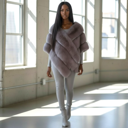 The Arctic Luxe Fur Wrap