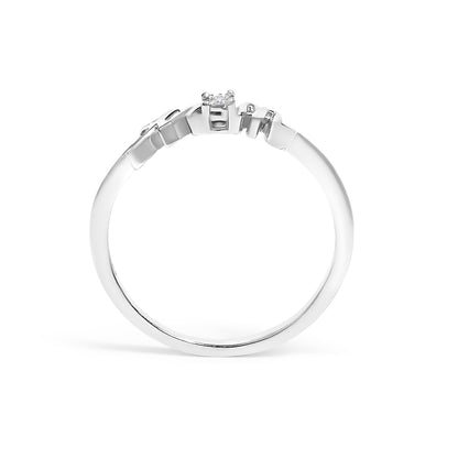 Sterling Silver Diamond Accent "MOM" Ring
