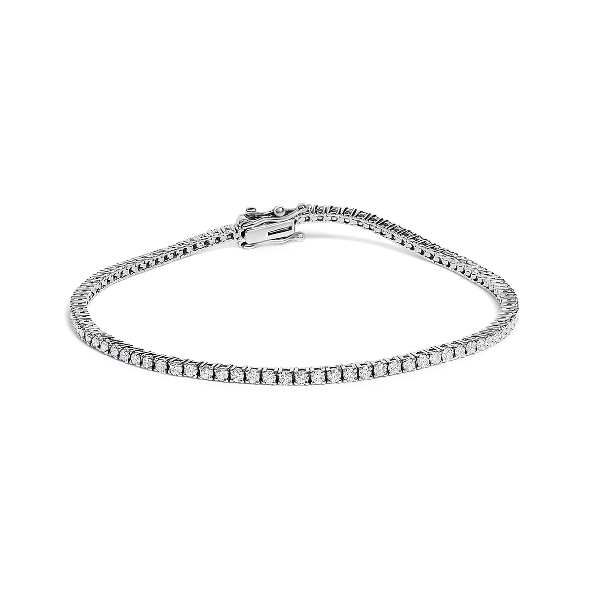 14K White Gold Diamond Tennis Bracelet